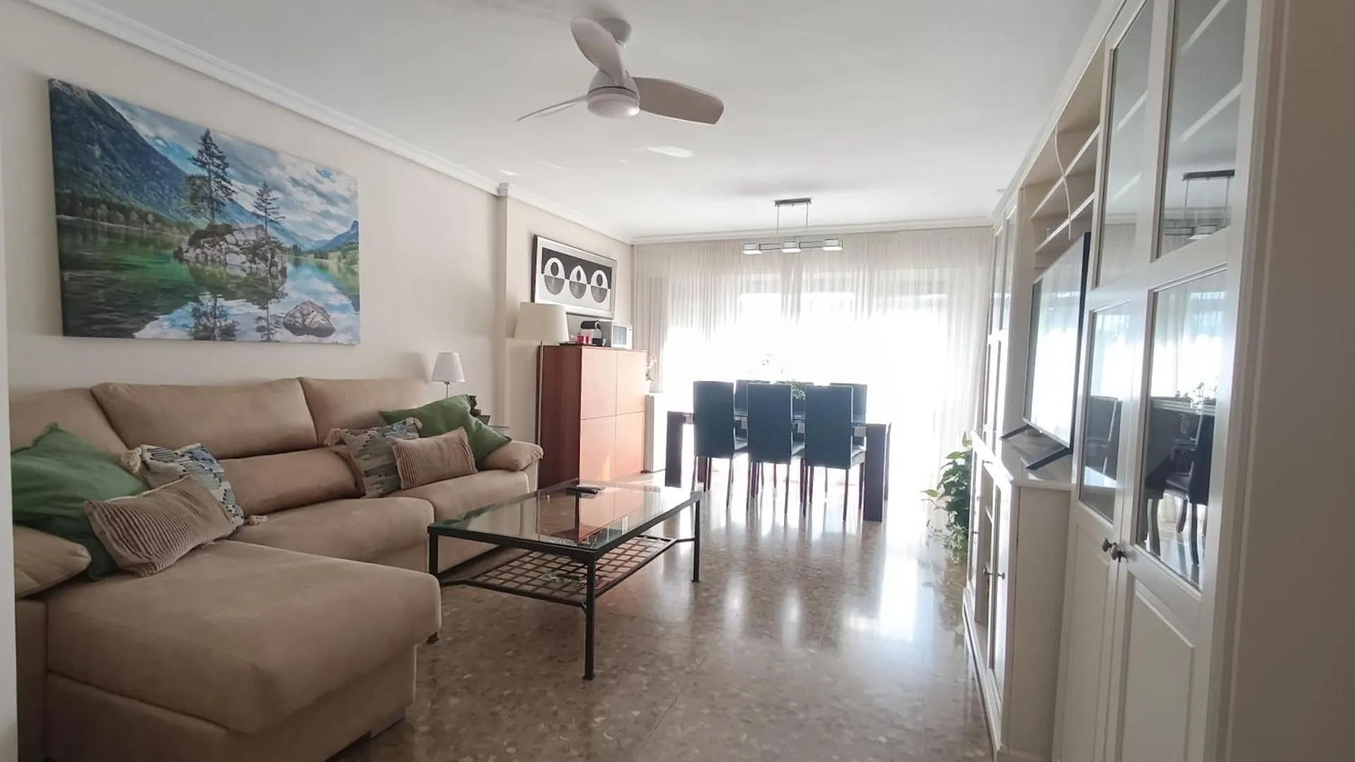 Bright apartment facing the river, Plaza España Sevilla España